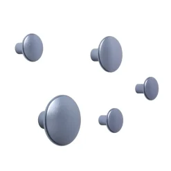 5 Colgadores The Dots, metal, Pale blue