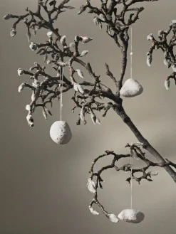 3 Colgantes de árbol de Navidad Snowball ornaments, White