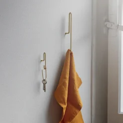 2 Ganchos de pared Moebe small, oro mate