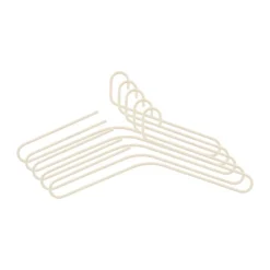 5 Perchas Smooth, Beige