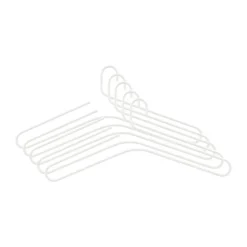 5 Perchas Smooth, White