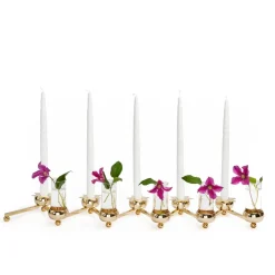 5 Tubos de vidrio para candelabro Constella, transparente