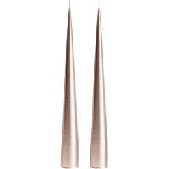 2 Velas cono ester & erik 34 cm metálica, Champagne 94
