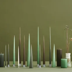 2 Velas ester & erik 37 cm lacado, Green soil 70