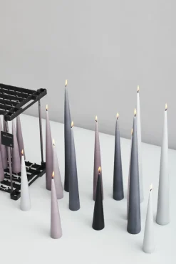 2 Velas ester & erik 37 cm mate, Dark slate 74
