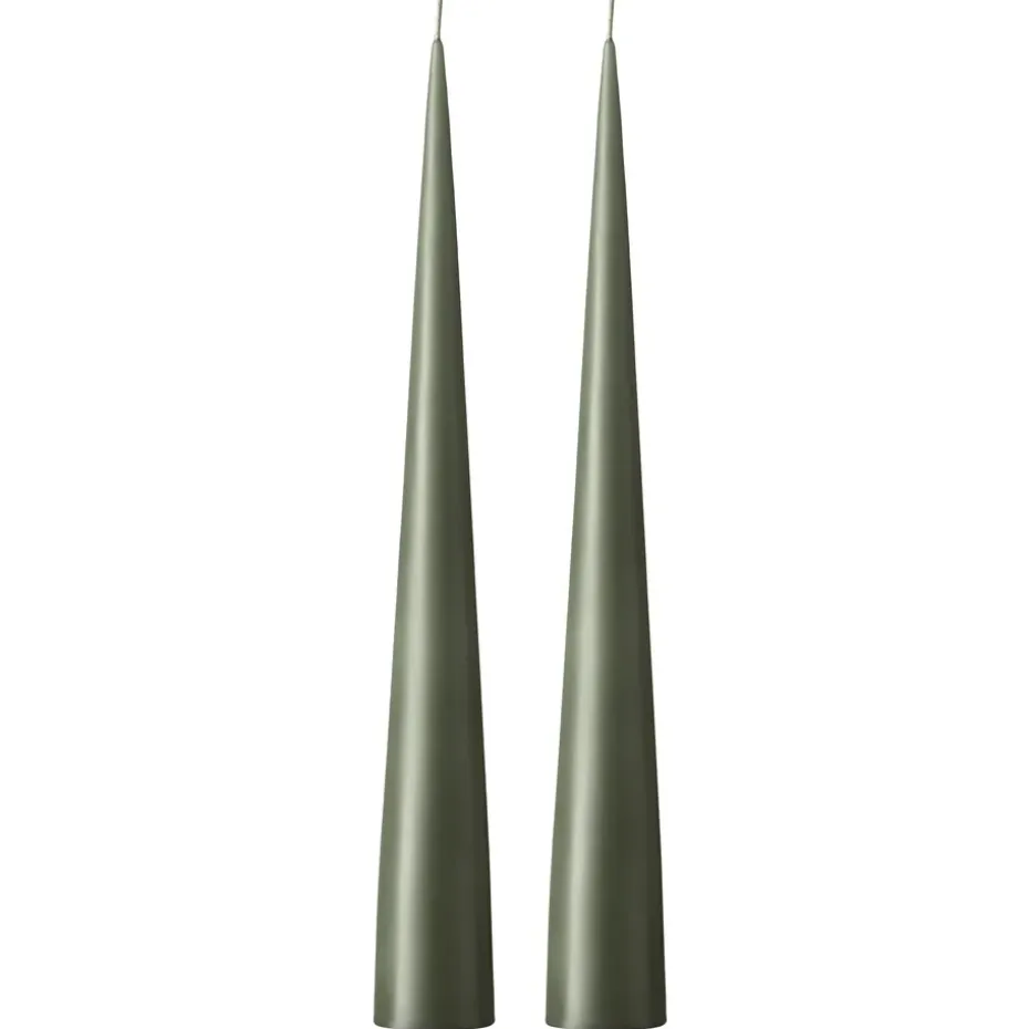 2 Velas ester & erik 37 cm mate, Green soil 70