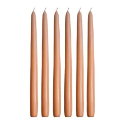 6 Velas Herrgårdsljus 30 cm, Albaricoque