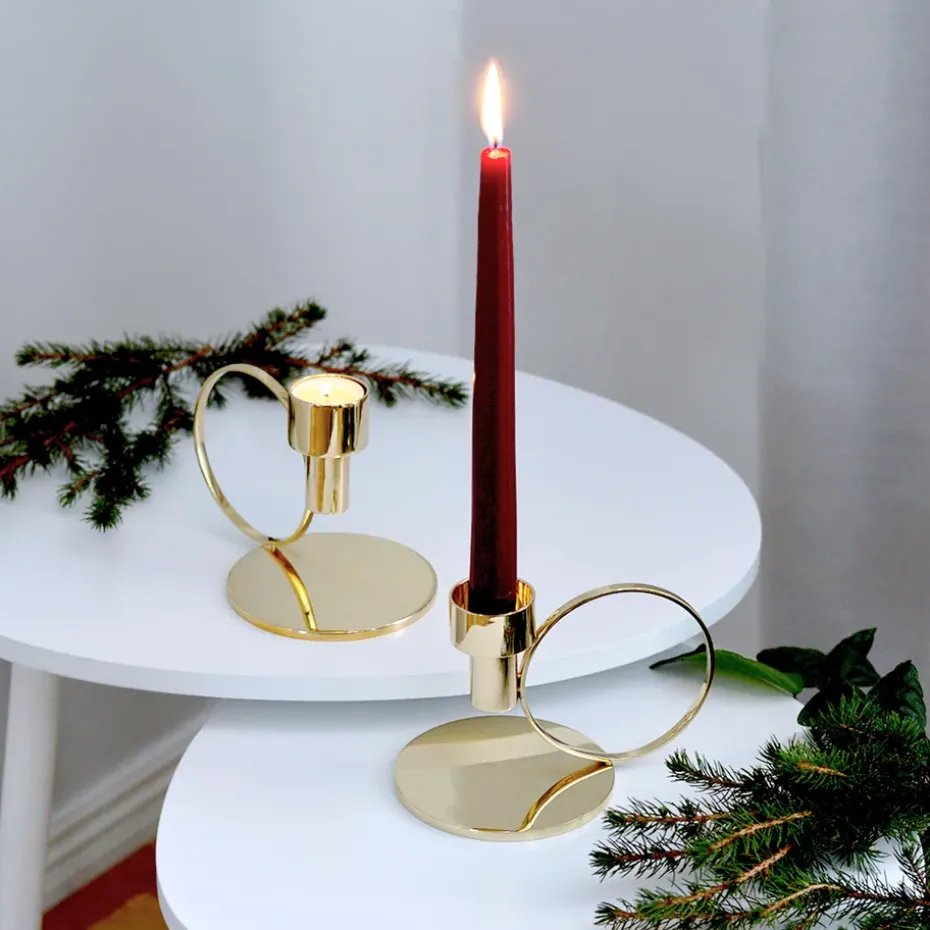 6 Velas Herrgårdsljus 30 cm, Borgoña brillo