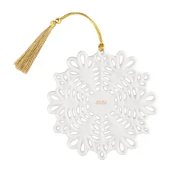 Adorno navideño, copo de nieve Christmas Classics, Blanco