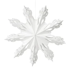 Adorno navideño Snowflake White, Ø30 cm