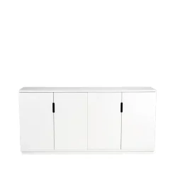 Aparador Aoko 77x160 cm, Lacado blanco