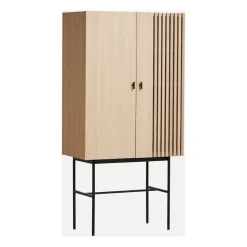 Aparador Array 80 cm, Roble pigmentado blanco