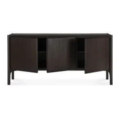Aparador PI, Teak oscuro, 3 puertas