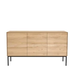 Aparador Whitebird, Roble-metal 3 puertas
