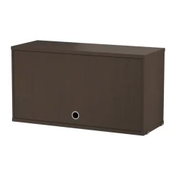 Armario con puerta abatible String, Roble oscuro, 78×30 cm