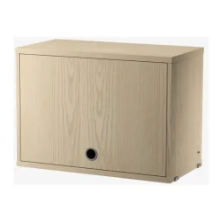 Armario con puerta abatible String, Fresno, 58x30 cm