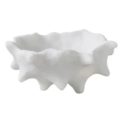 Art piece castaña Ø20 cm, Off-white