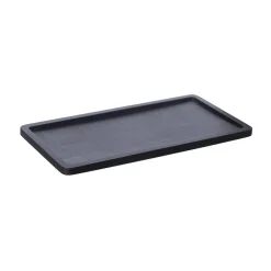 Bandeja de madera Ernst 15x30 cm, negro