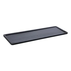 Bandeja de madera Ernst 15x45 cm, negro