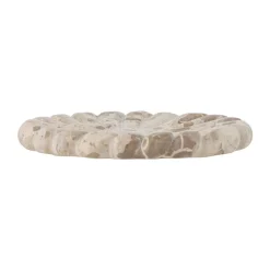 Bandeja de mármol Marlie Ø22,5 cm, Natural