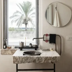 Bandeja decorativa Bon pequeña, Beige-negro