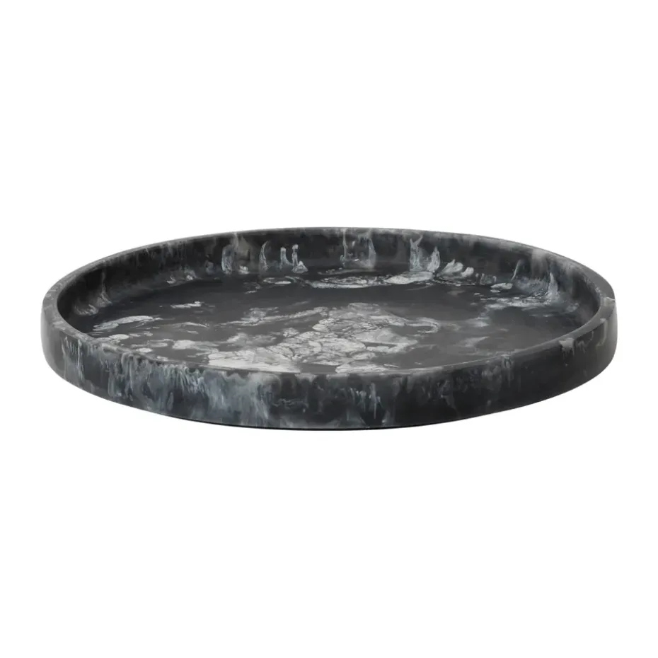 Bandeja decorativa Mist Ø30 cm, Charcoal
