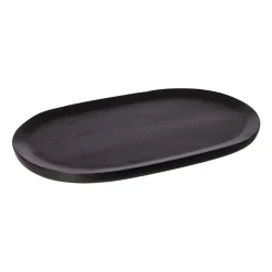 Bandeja ovalada Ernst 25x40 cm, negro