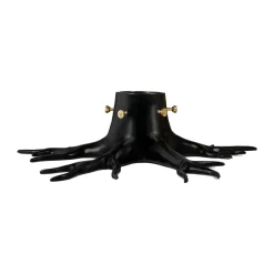 Base para árbol de Navidad grande Garden Glory, Black matte
