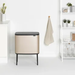 Bo Touch Bin 11+23 L, Metallic Gold