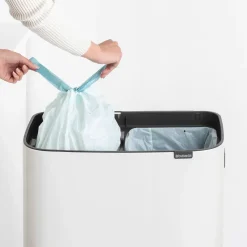 Bo touch bin high 2x30 L, blanco