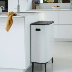 Bo touch bin high 2x30 L, blanco