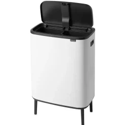 Bo touch bin high 2x30 L, blanco