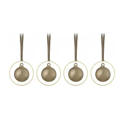 Bolas de Navidad KITAI 8,5 cm 4 unidades, Coffee