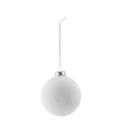 Bolas de Navidad Snowing 6 unidades, Blanco