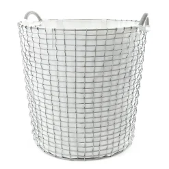 Bolsa ropa sucia Korbo, blanco 65 L