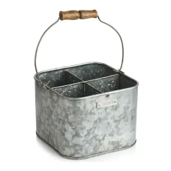 Caja de almacenamiento zinc Humdakin, 25x25 cm
