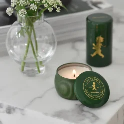 Caja de regalo Solstickan con vela aromática + bote con cerillas, Verde-vela perfumada de bosque de coníferas