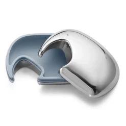 Caja Elephant 7x10 cm, Acero inoxidable-azul