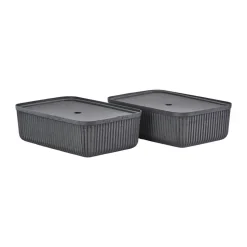 Cajas de almacenamiento Pulp 32x48 cm 2-pack, Black