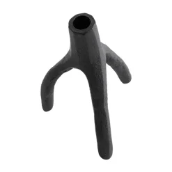 Candelabro Aion XL 22 cm, negro