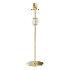 Candelabro Alba 40 cm, latón macizo y vidrio