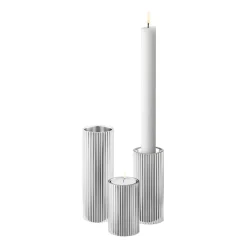 Candelabro Bernadotte 3 piezas, acero inoxidable