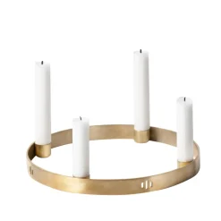 Candelabro Circle latón, pequeño