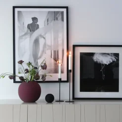 Candelabro Cooee 21 cm, negro