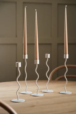 Candelabro Curved 26 cm, Sand