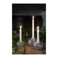 Candelabro de vidrio Ernst Ø7,5 cm, Burbujas