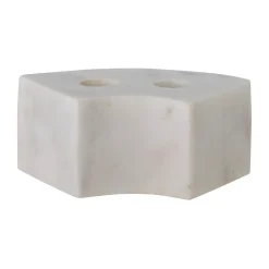 Candelabro Florida 14,5x6x7,5 cm, White marble