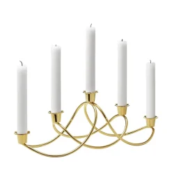 Candelabro Harmony, dorado