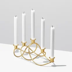 Candelabro Harmony, dorado