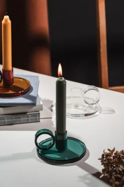 Candelabro Loop Ø11 cm, Azul verdoso